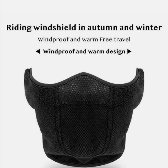 US FAST Winter Fleece Ear Warmer Earmuffs Ski Half Face Mask for Cold Weather - Picture 10 of 11